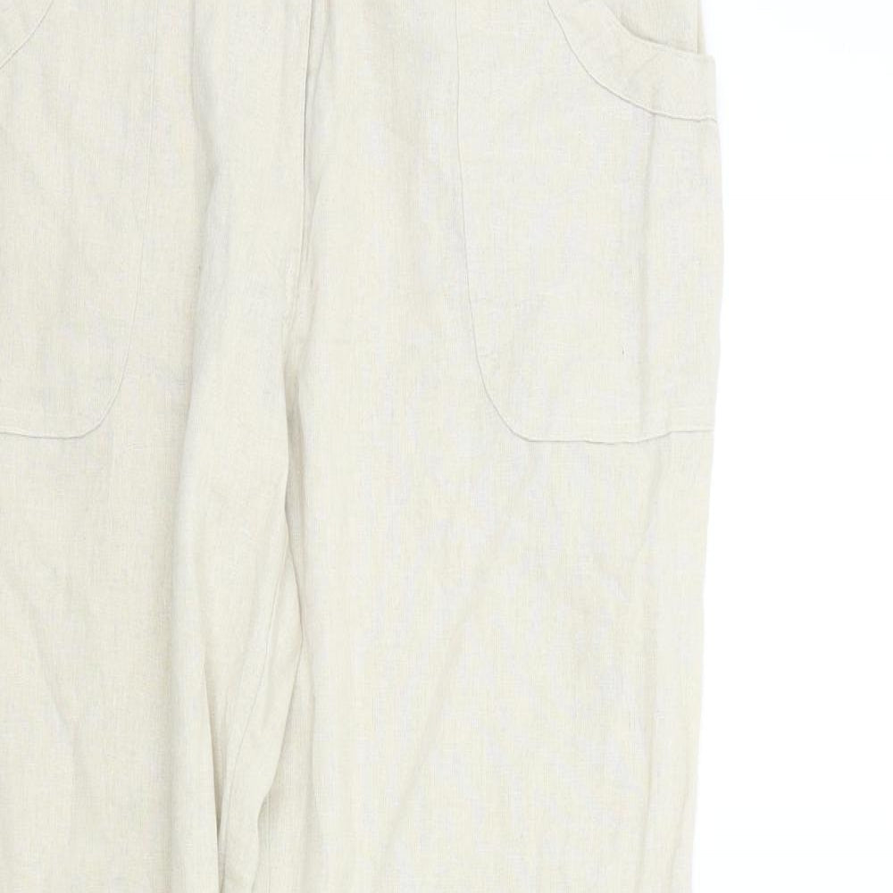 Enza Womens Beige   Trousers  Size XL L29 in