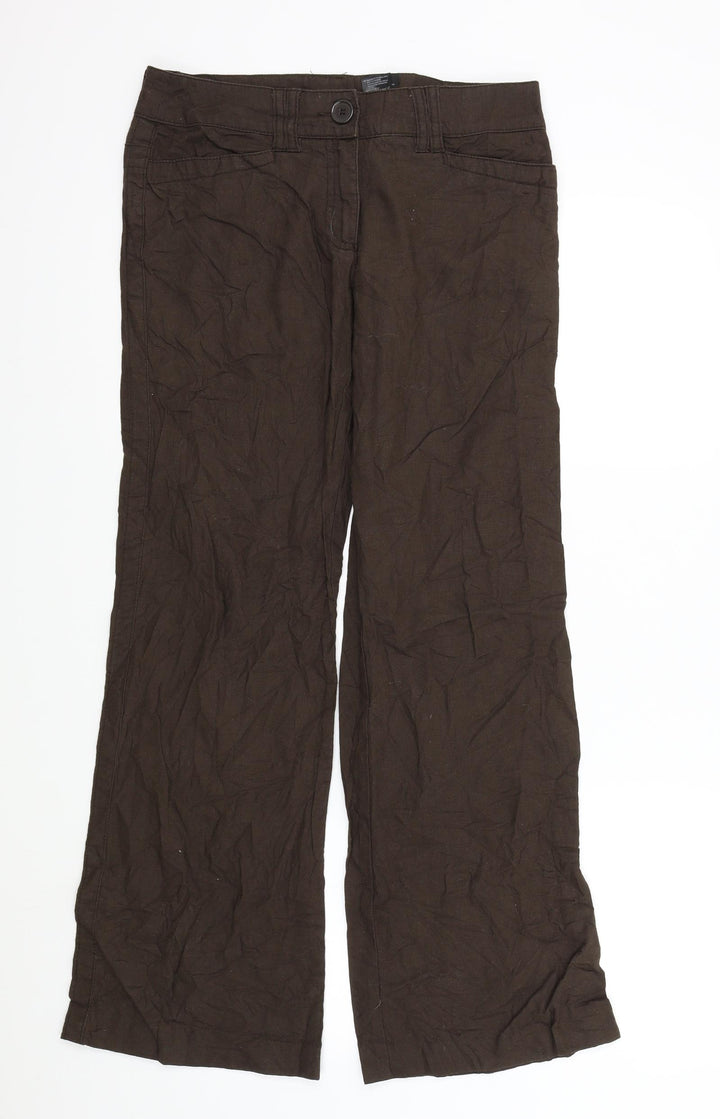 H&M Womens Brown   Trousers  Size 36 L30 in