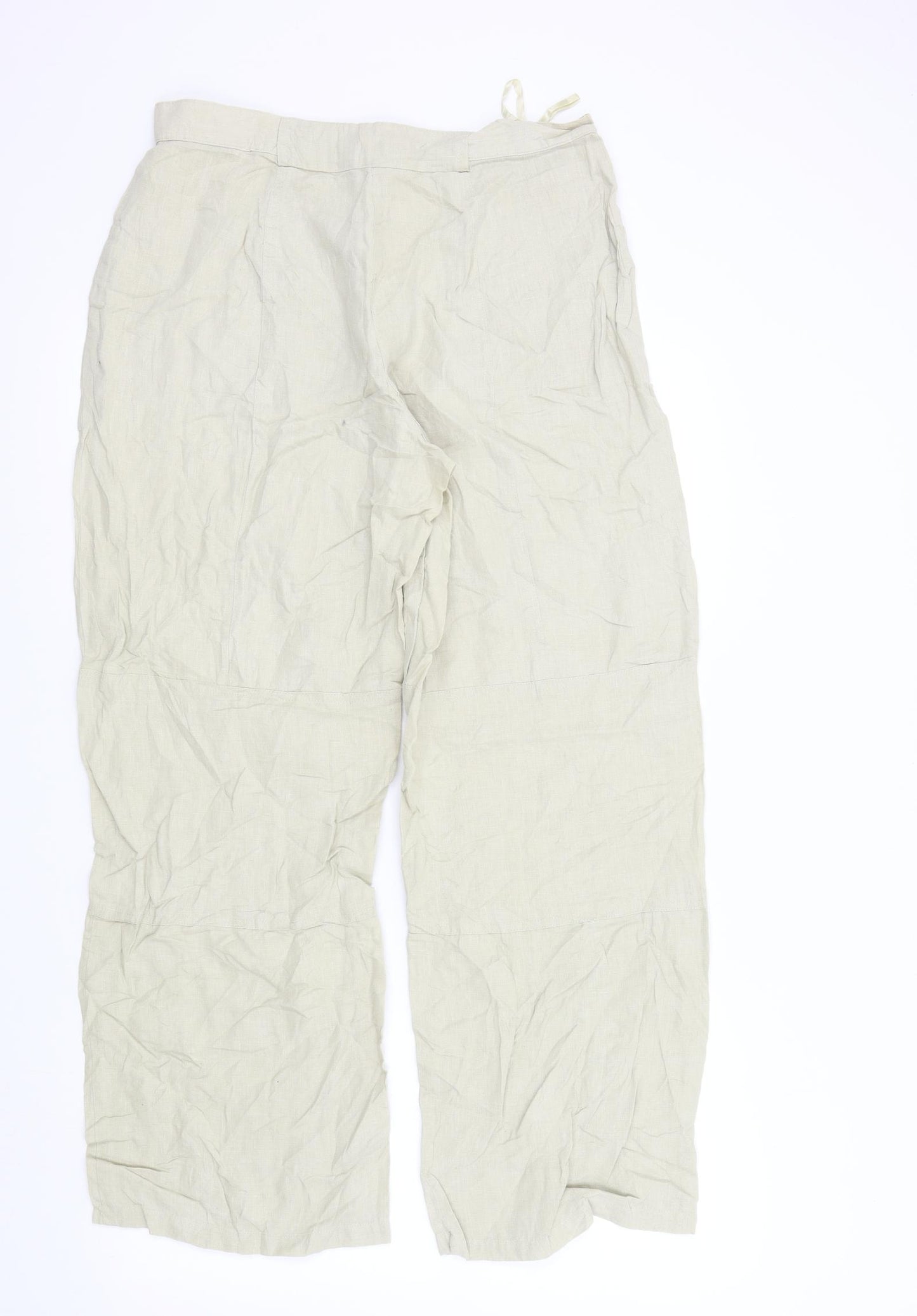 EXACTLY casual Womens Beige   Trousers  Size M L28 in
