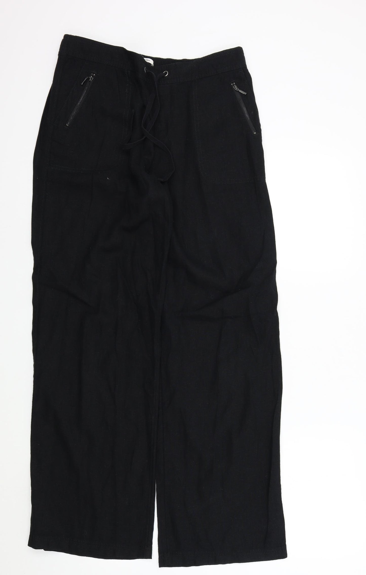 TU Womens Black   Trousers  Size 12 L31 in