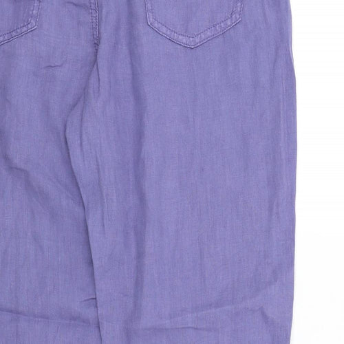 M&S Womens Blue   Trousers  Size 12 L26 in
