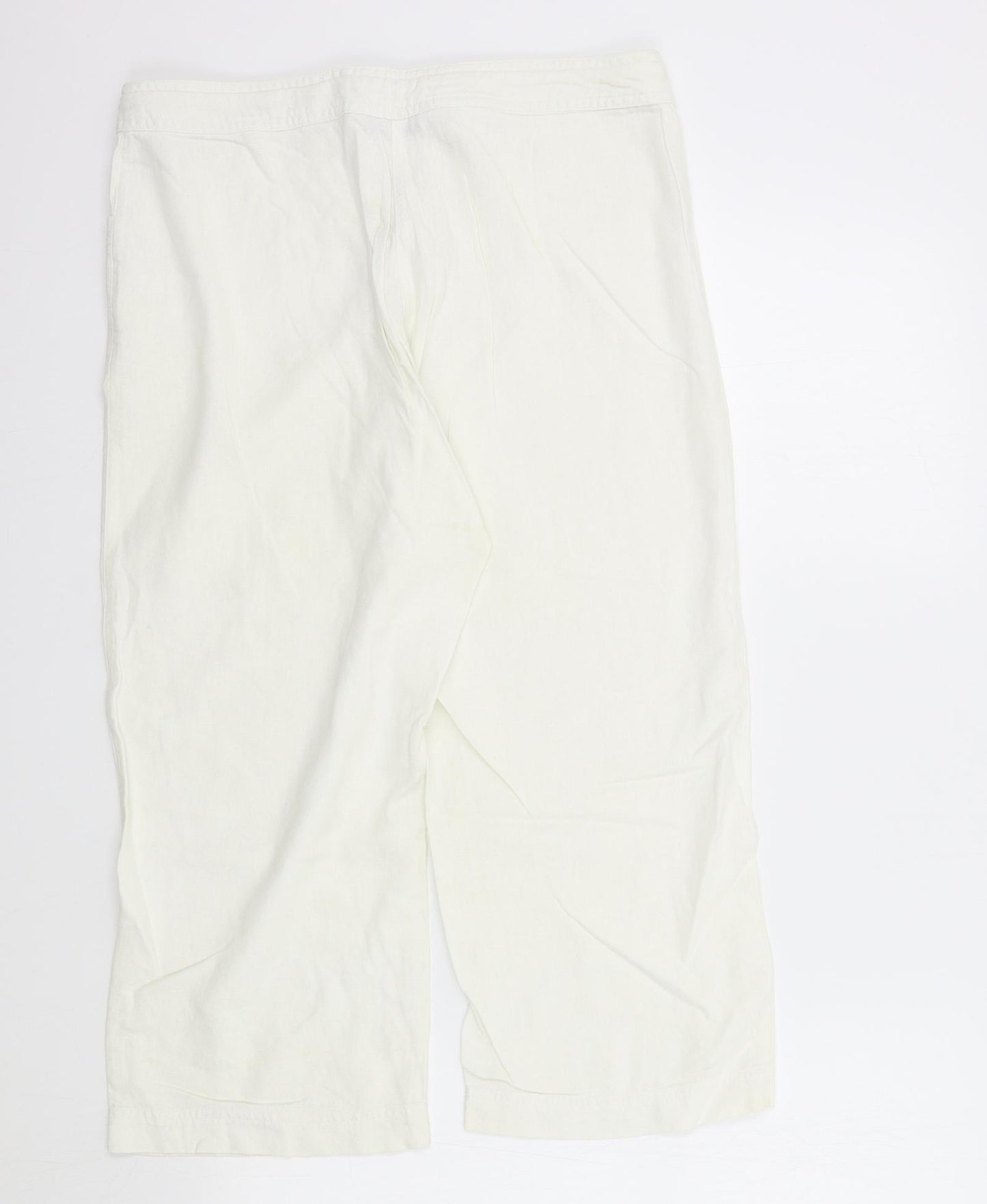 Papaya Womens White   Trousers  Size 12 L21 in