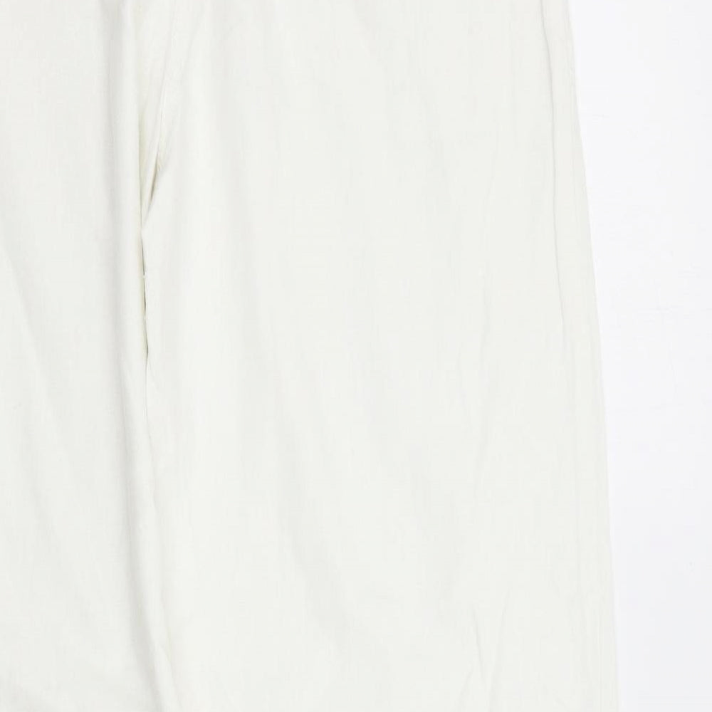 Papaya Womens White   Trousers  Size 12 L31 in