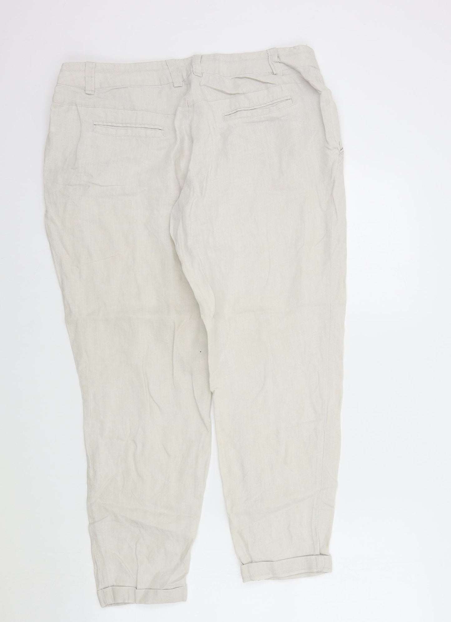 waerhouse Womens Beige   Trousers  Size 10 L27 in