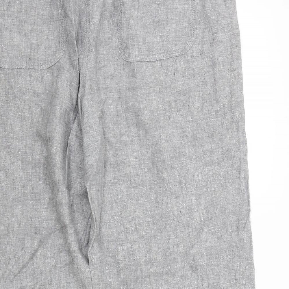 M&S Womens Grey   Trousers  Size 18 L29 in