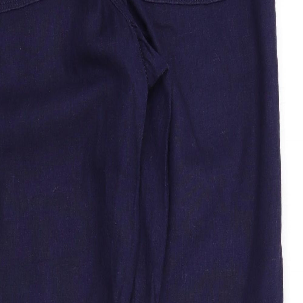 M&S Womens Blue   Trousers  Size 10 L29 in