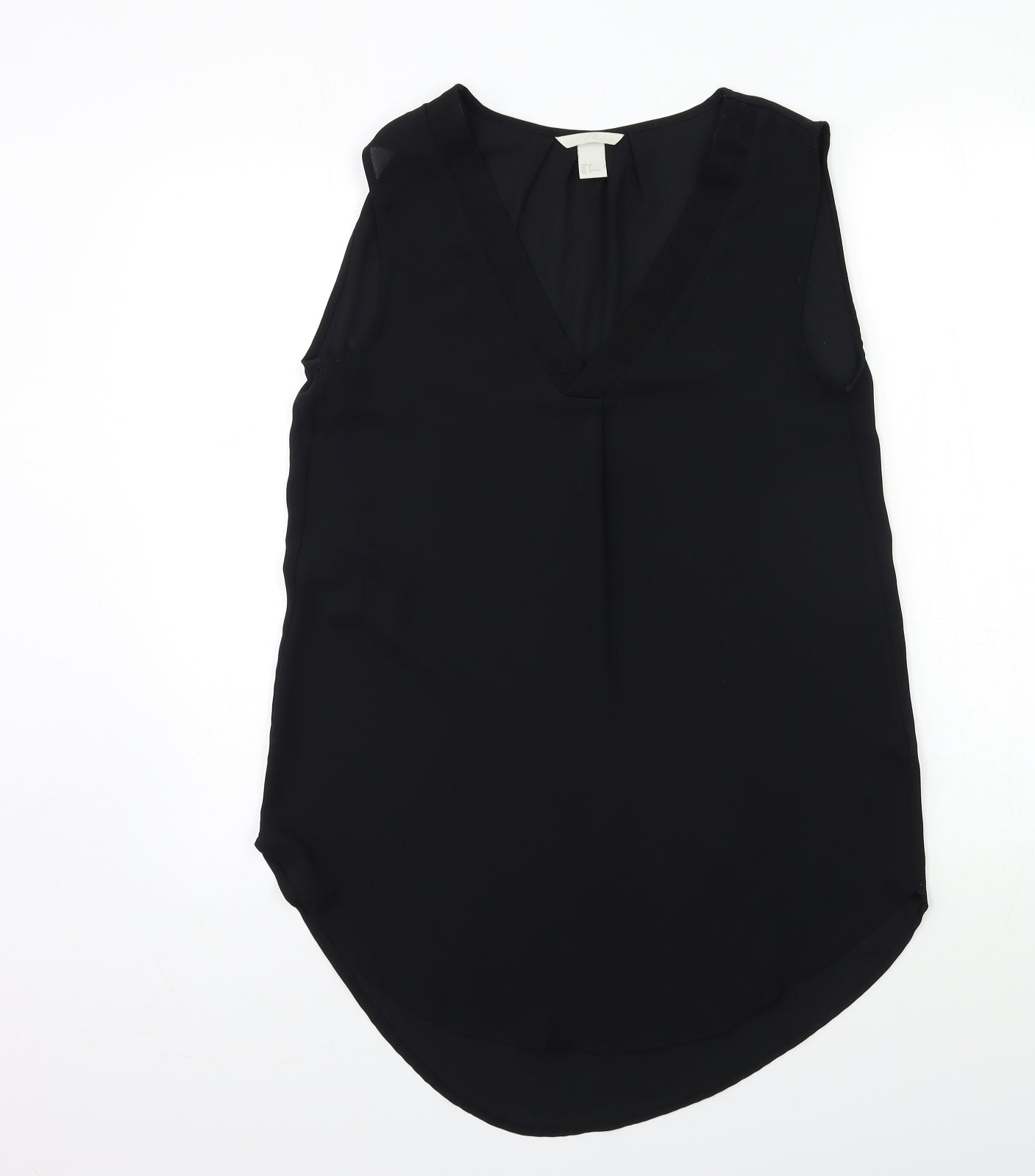 H&M Womens Black   Basic Blouse Size 6