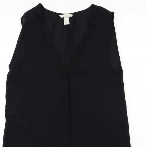 H&M Womens Black   Basic Blouse Size 6
