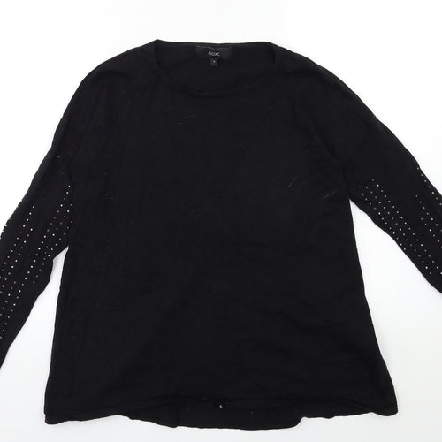 NEXT Womens Black  Knit Pullover Jumper Size 6