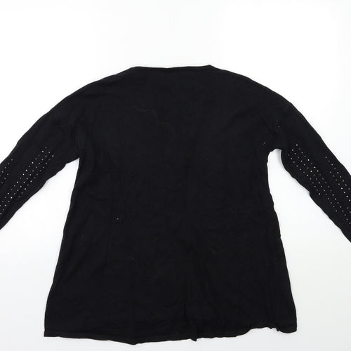 NEXT Womens Black  Knit Pullover Jumper Size 6
