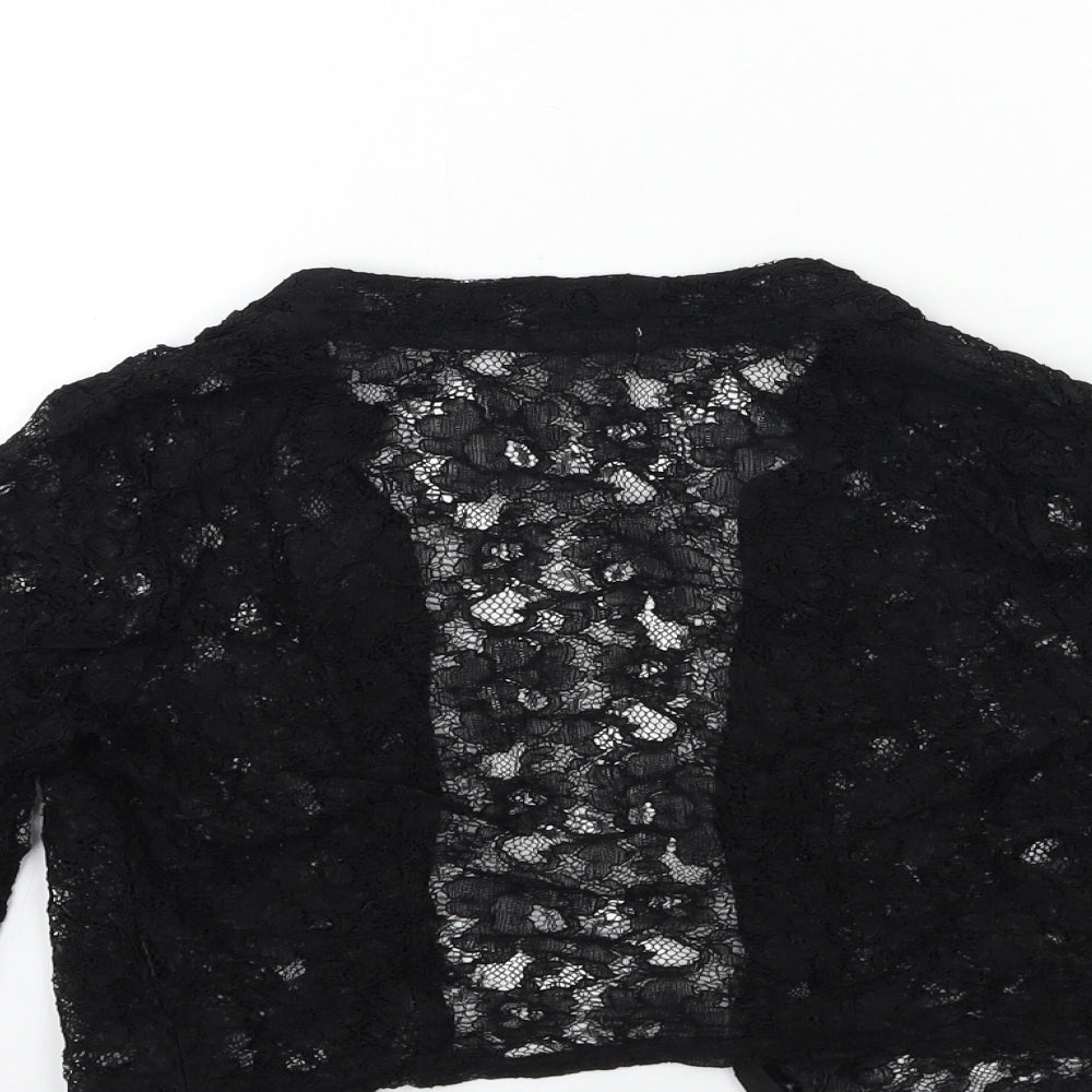 H&M Womens Black  Knit Cardigan Jumper Size XS