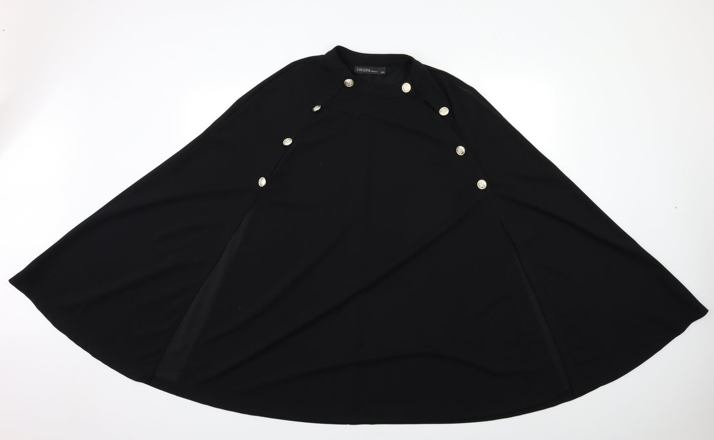 Zanzea Womens Black   Overcoat Coat Size 4XL  - PONCHO