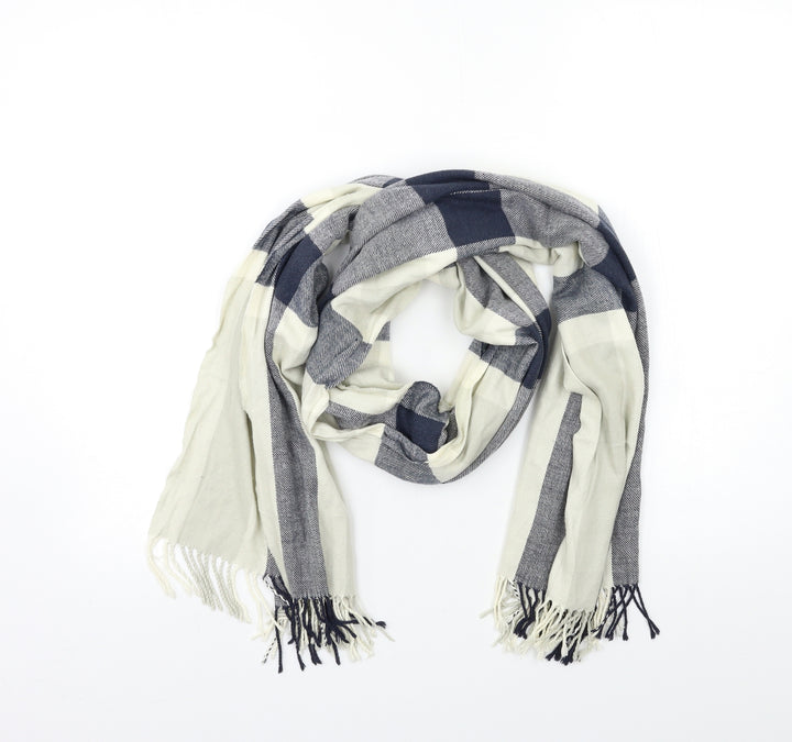 Preworn Womens Blue Check   Scarf