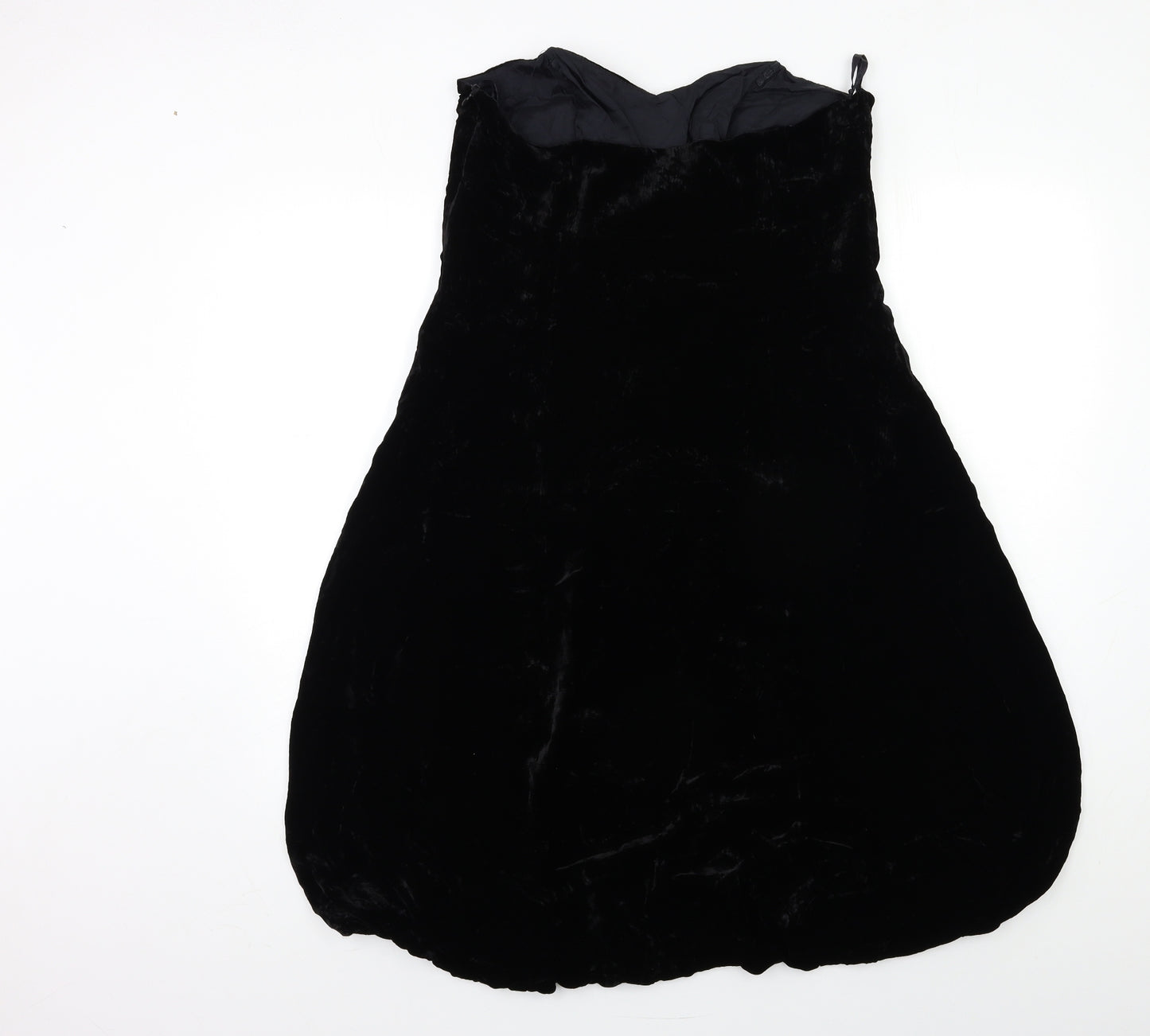 F&F Womens Black  Velour A-Line  Size 16