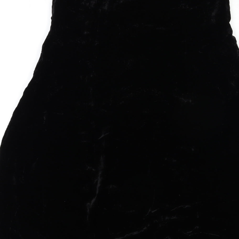 F&F Womens Black  Velour A-Line  Size 16