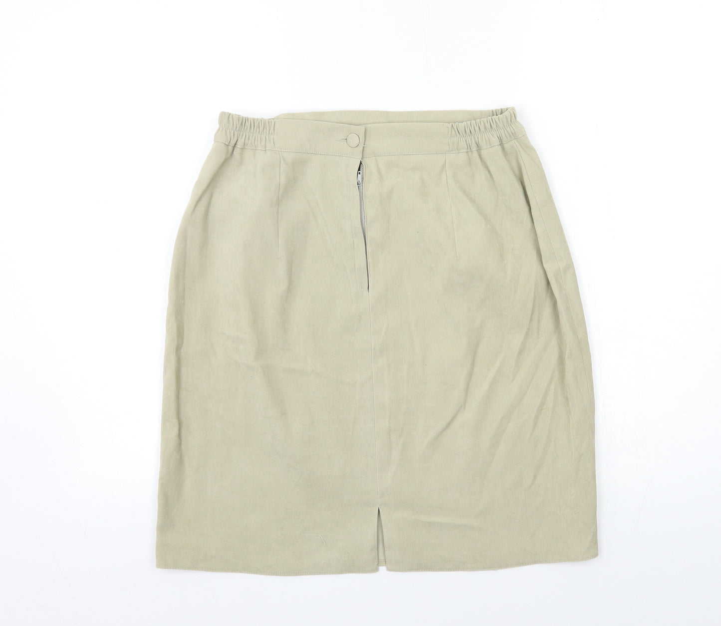 Preworn Womens Beige   A-Line Skirt Size 30 in