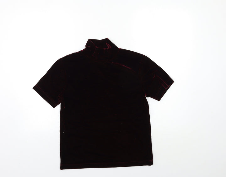 Jessica Womens Red   Basic T-Shirt Size S