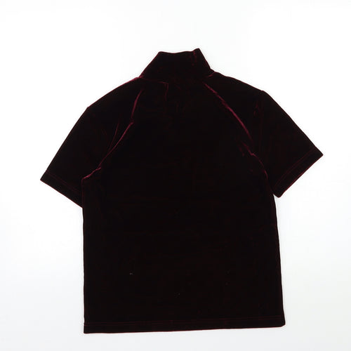 Jessica Womens Red   Basic T-Shirt Size S
