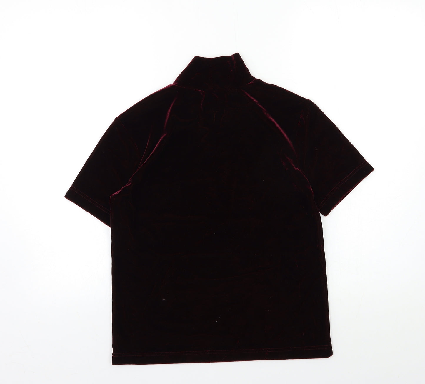 Jessica Womens Red   Basic T-Shirt Size S