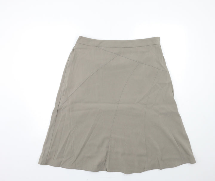Damart Womens Grey A-Line Skirt Size 18