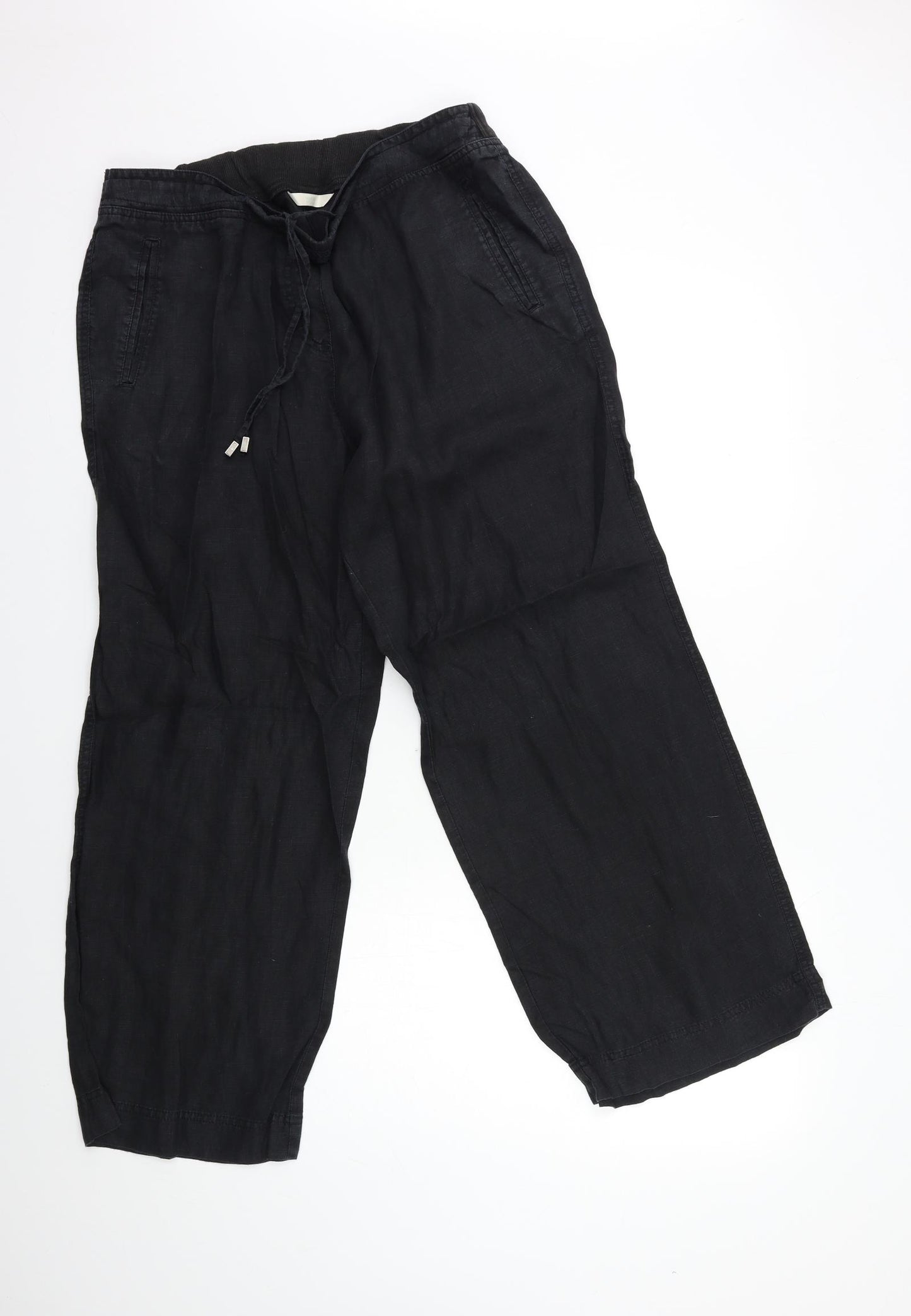Marks and Spencer Womens Black   Trousers  Size 16 L28 in