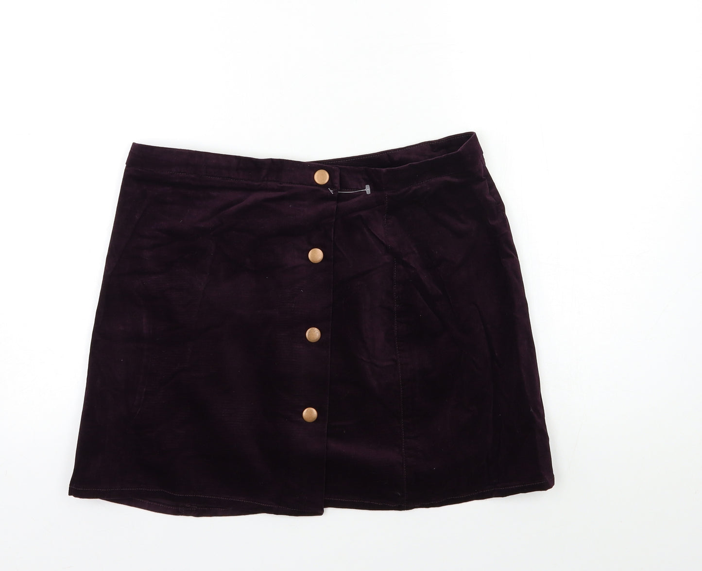 Preworn Womens Purple   Mini Skirt Size 32 in