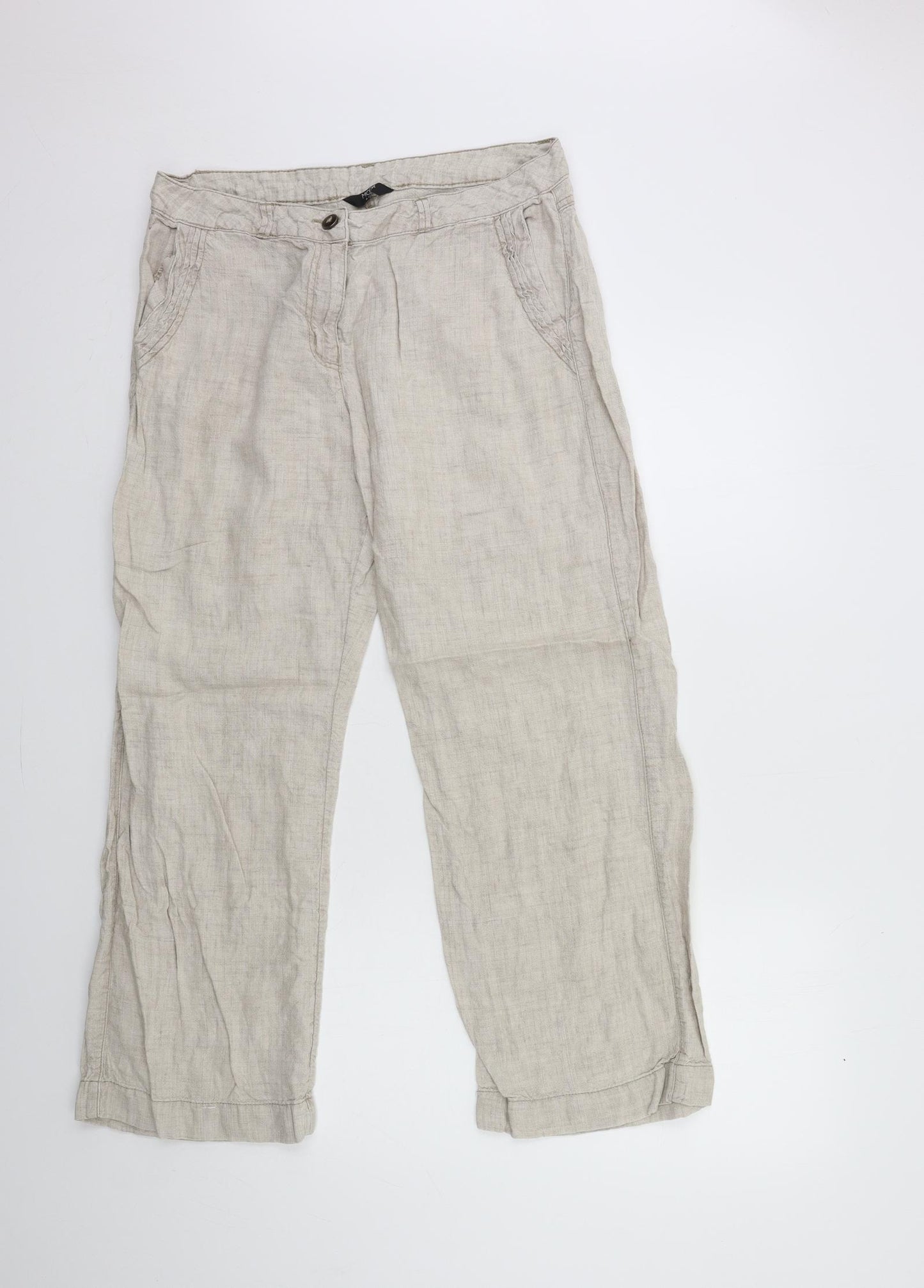 George Womens Grey   Trousers  Size 14 L27 in