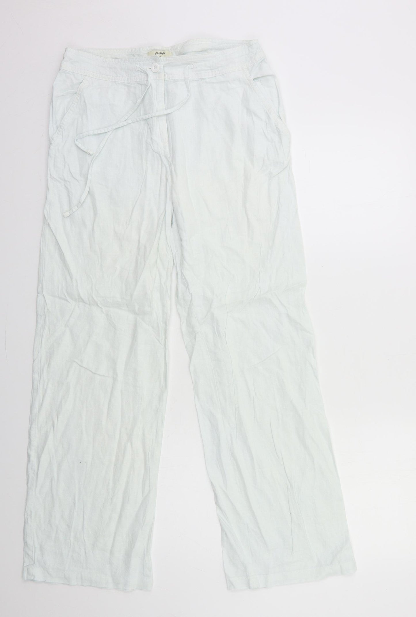 Papaya Womens Blue   Trousers  Size 10 L29 in