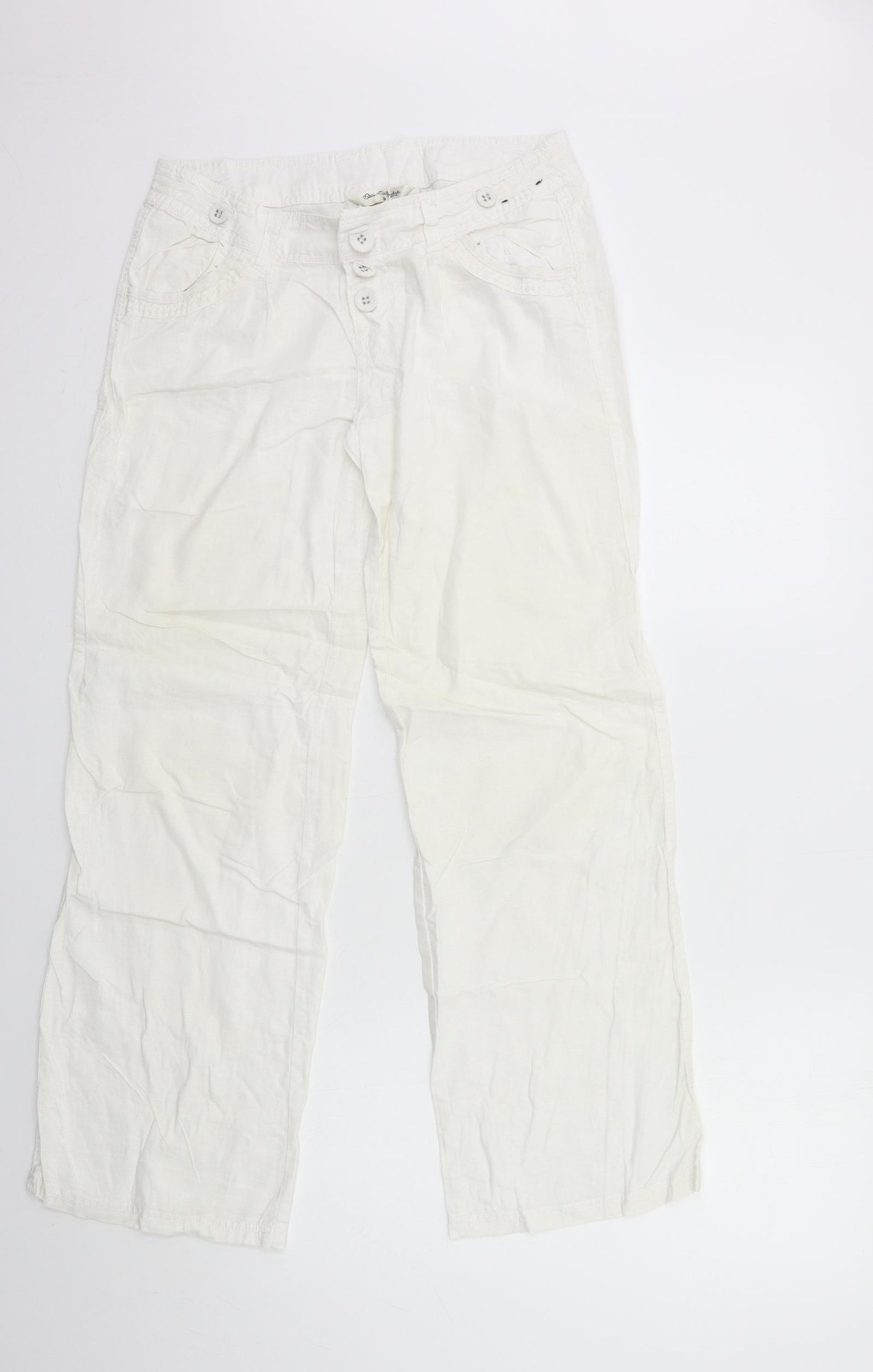 Miss Selfridge Womens White   Trousers  Size 10 L29 in