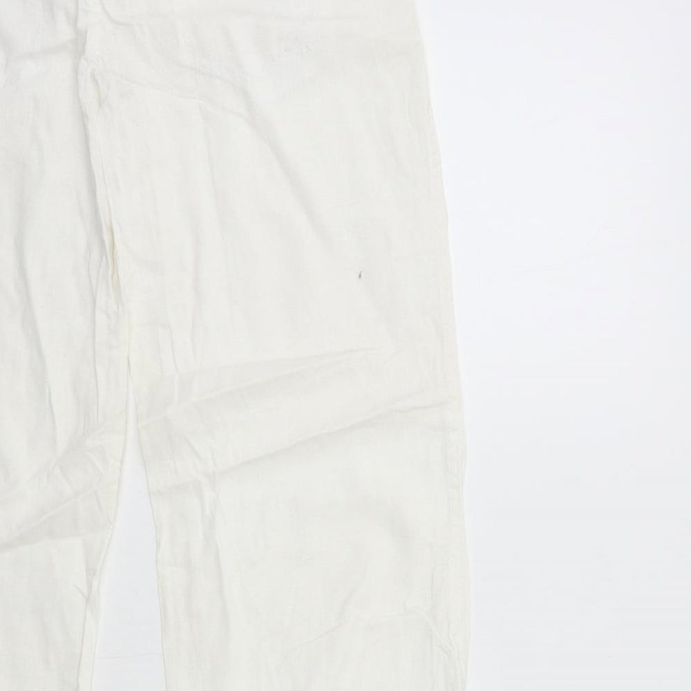 Miss Selfridge Womens White   Trousers  Size 10 L29 in