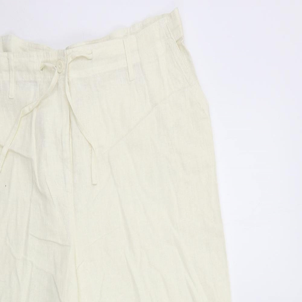MIA Womens Ivory   Cropped Trousers Size 18 L22 in