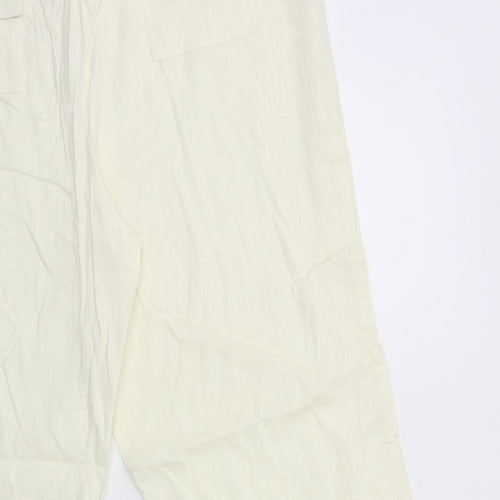 MIA Womens Ivory   Cropped Trousers Size 18 L22 in