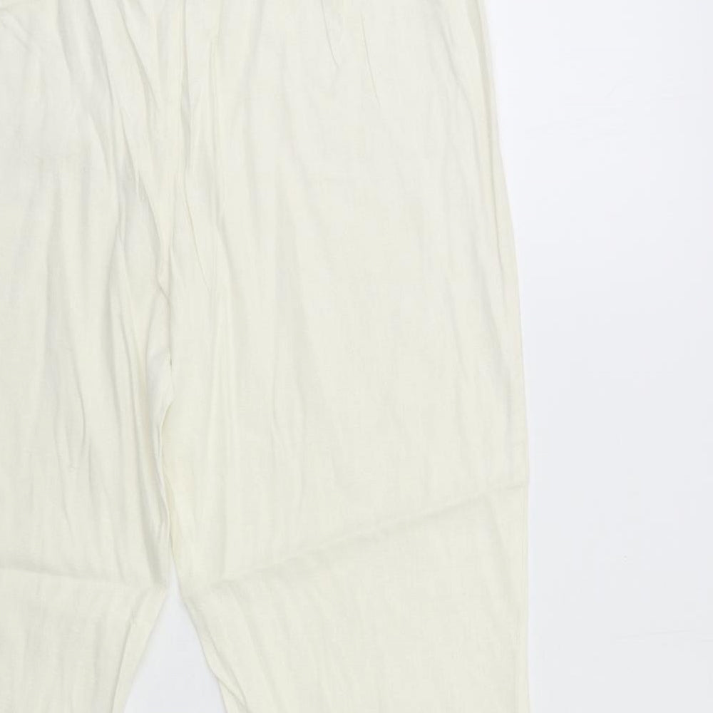 Atmosphere Womens White   Trousers  Size 14 L25 in