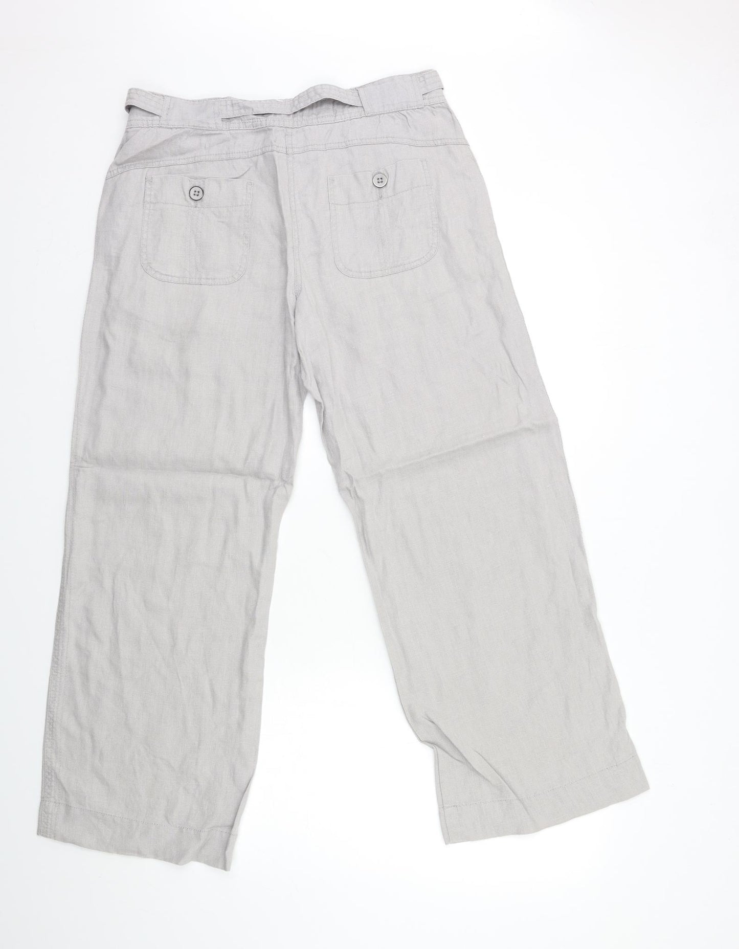 George Womens Grey   Trousers  Size 12 L28 in