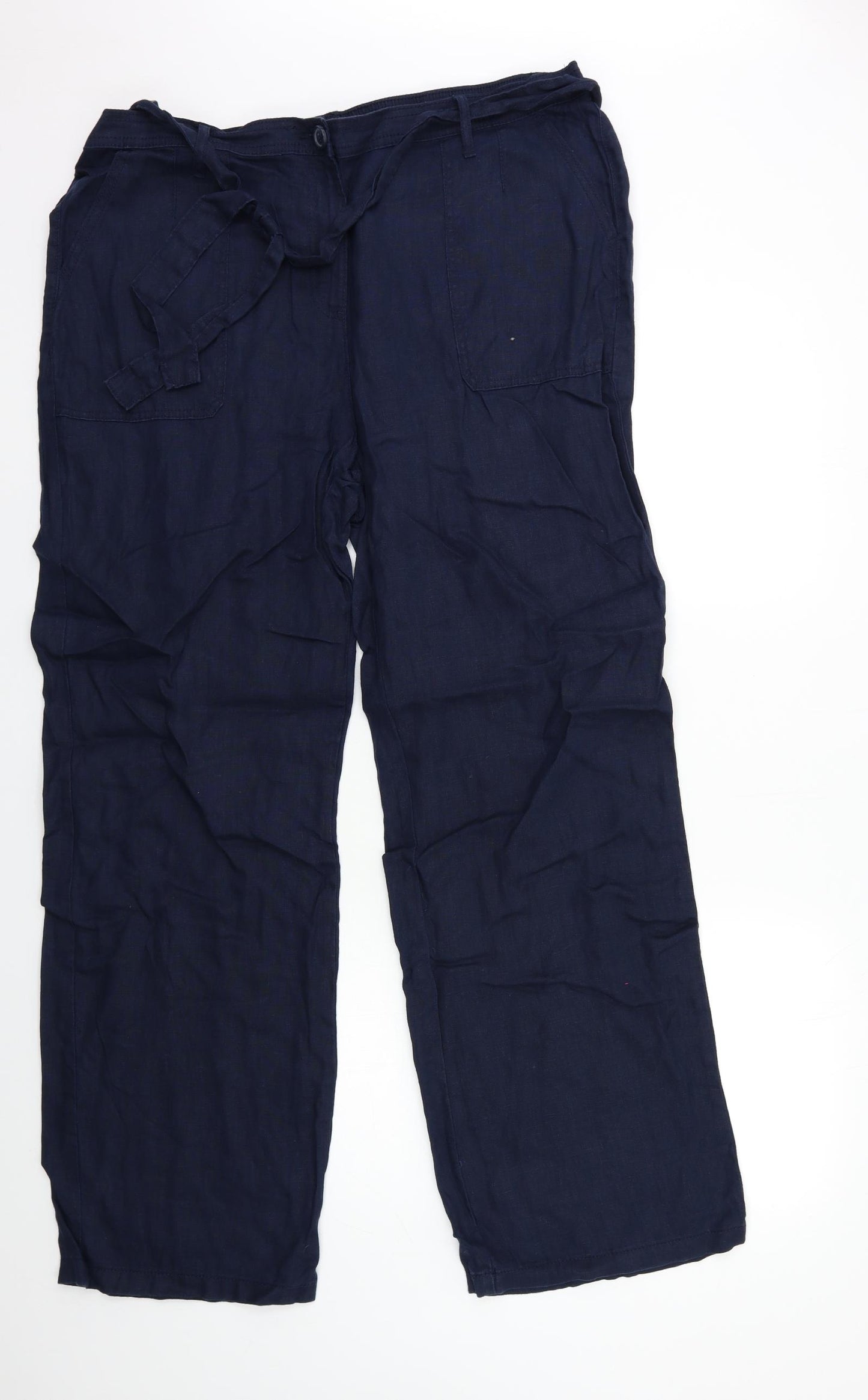 Marks and Spencer Womens Blue   Trousers  Size 18 L31 in