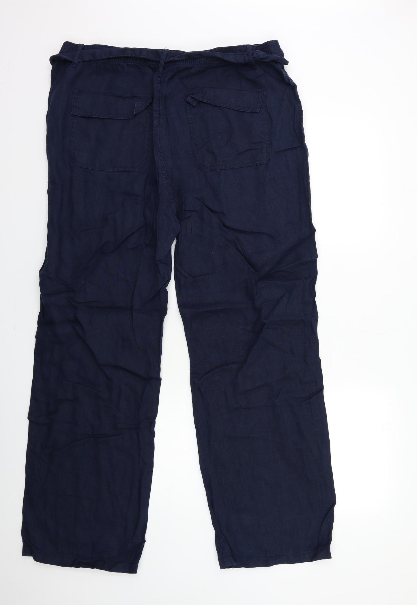 Marks and Spencer Womens Blue   Trousers  Size 18 L31 in