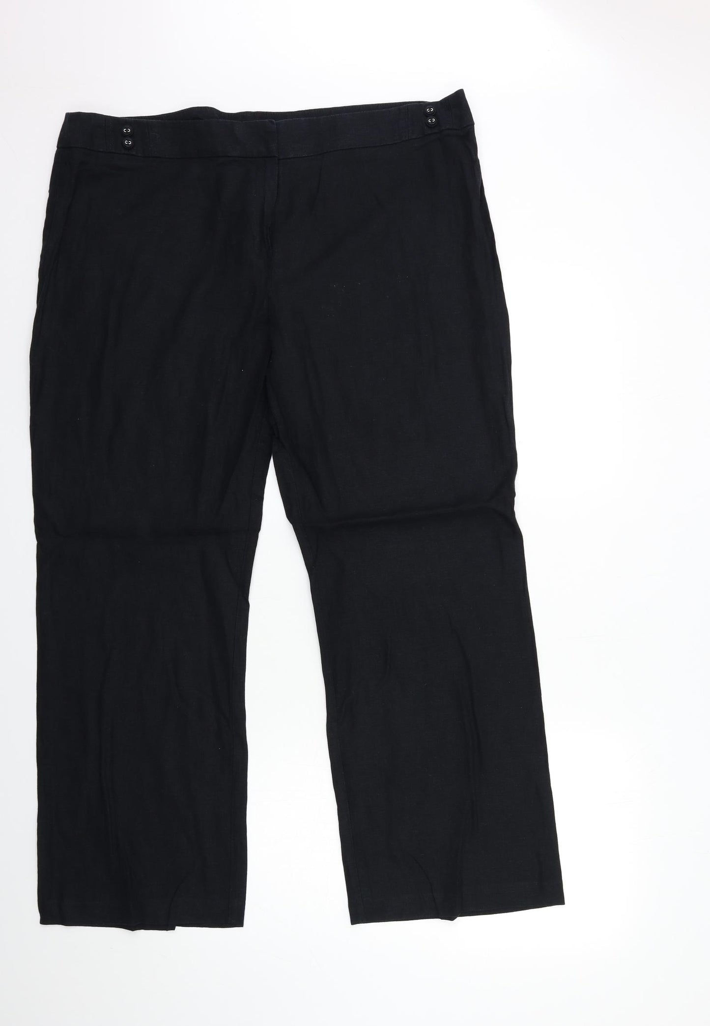 Preworn Womens Black   Trousers  Size 38 in L29 in