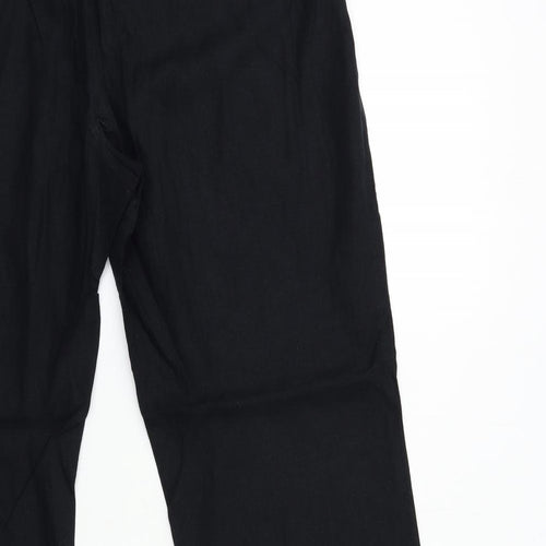 Preworn Womens Black   Trousers  Size 38 in L29 in