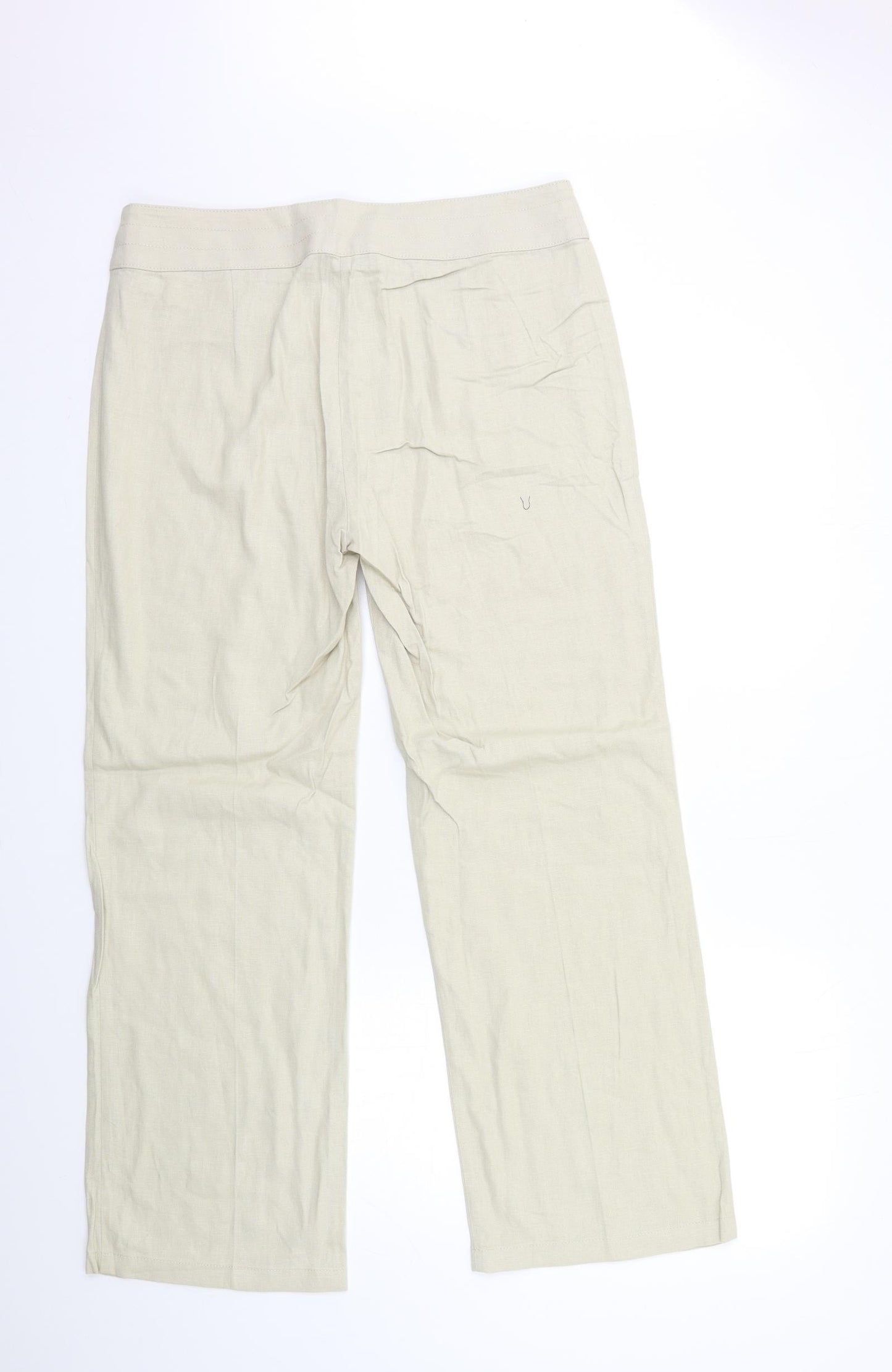 Marks and Spencer Womens Beige   Trousers  Size 14 L31 in