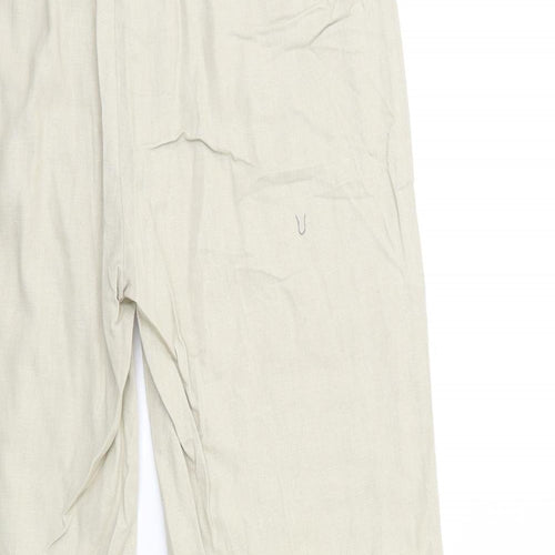 Marks and Spencer Womens Beige   Trousers  Size 14 L31 in