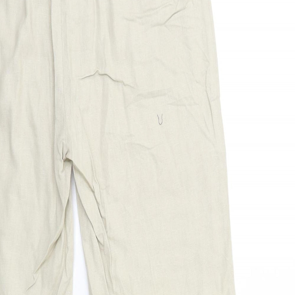 Marks and Spencer Womens Beige   Trousers  Size 14 L31 in