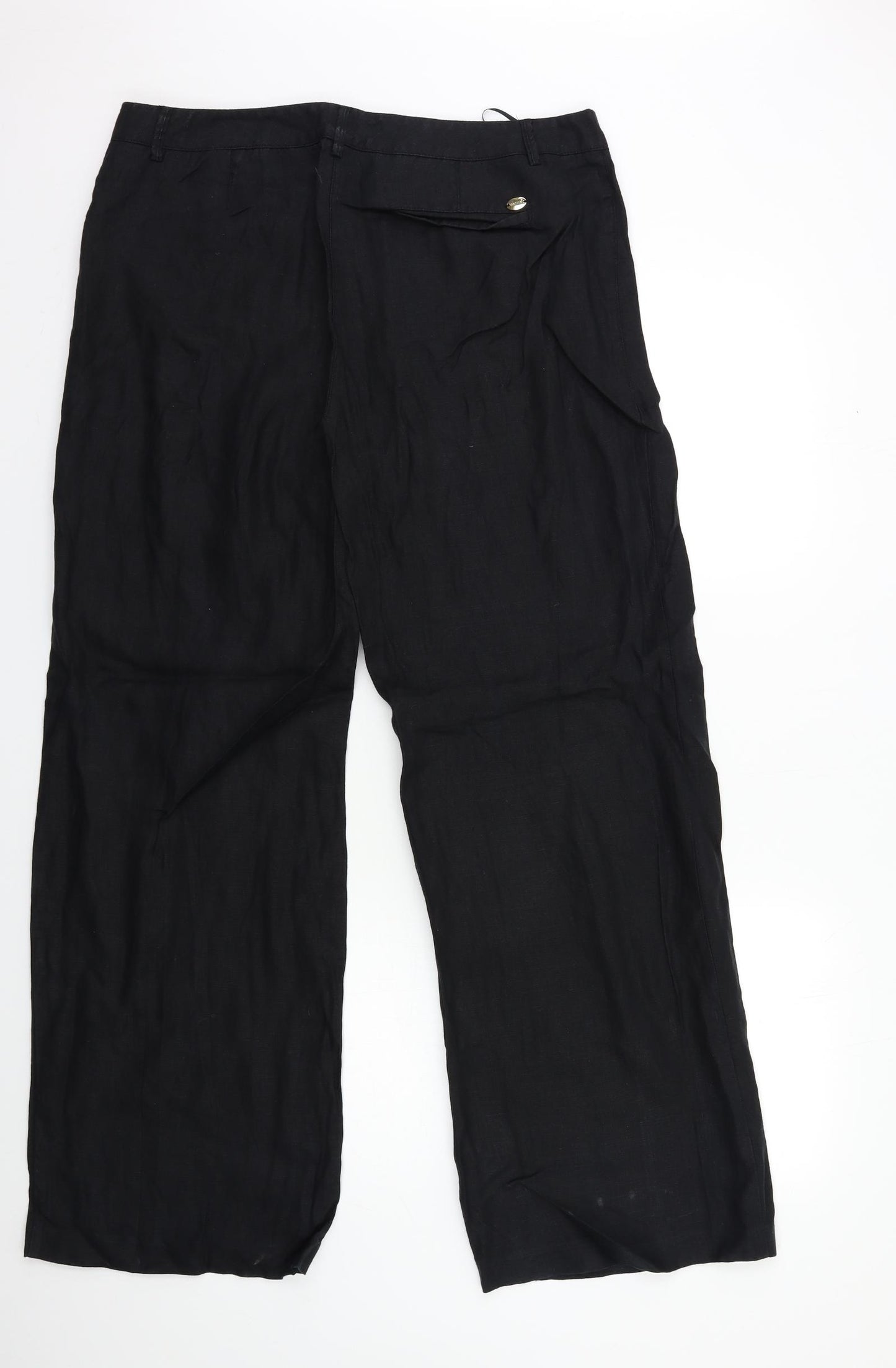 Per Una Womens Black   Trousers  Size 16 L31 in