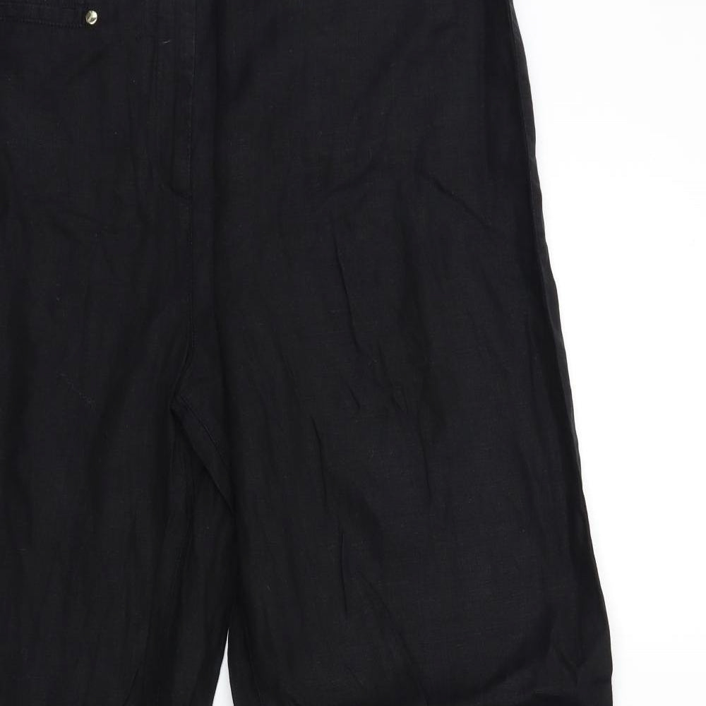 Per Una Womens Black   Trousers  Size 16 L31 in