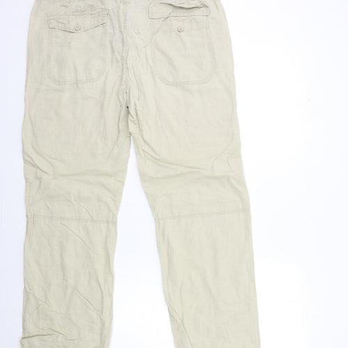 CHRISTOPHER CRANE Mens Beige   Trousers  Size L L29 in