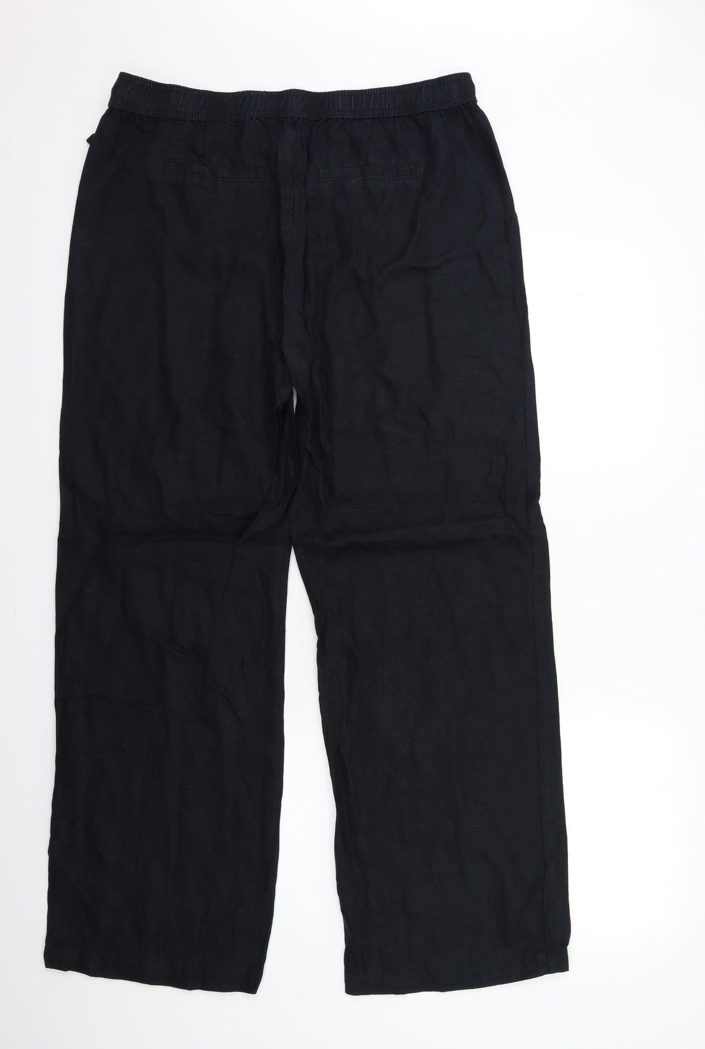 Marks and Spencer Womens Black   Trousers  Size 16 L32 in