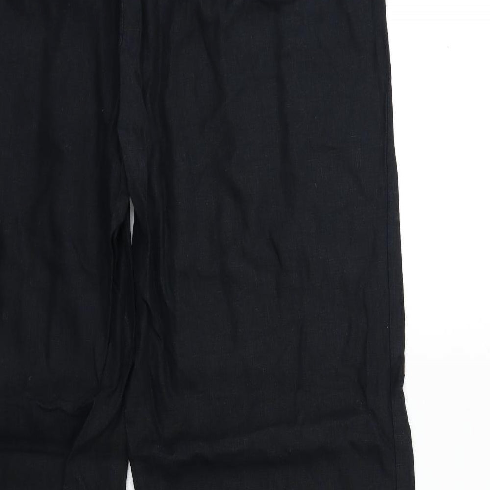 Marks and Spencer Womens Black   Trousers  Size 16 L32 in