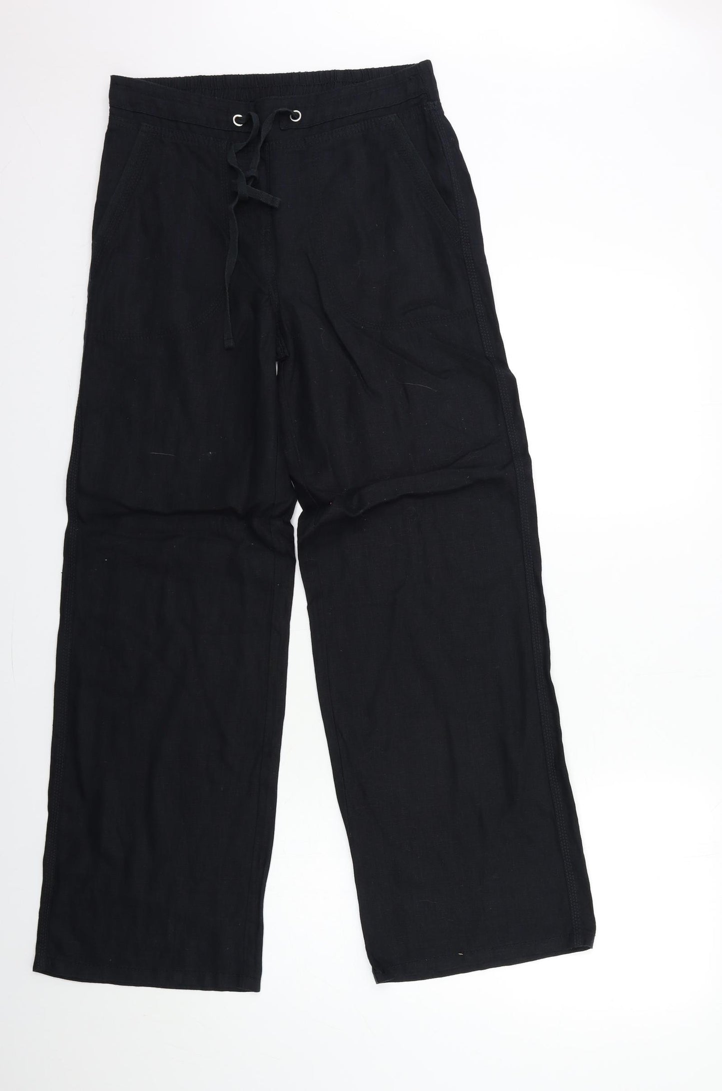 Marks and Spencer Womens Black   Trousers  Size 8 L29 in