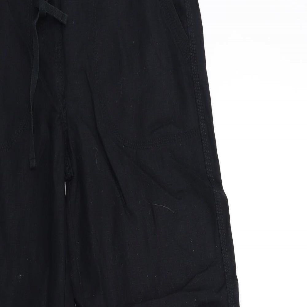 Marks and Spencer Womens Black   Trousers  Size 8 L29 in