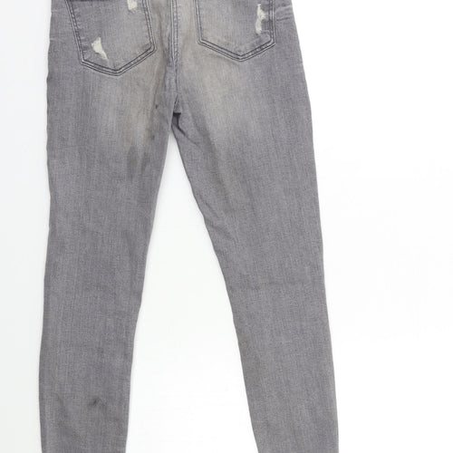 Candy Couture Girls Grey  Denim Skinny Jeans Size 12 Years