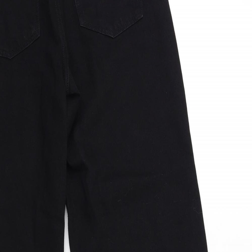George Womens Black  Denim Cropped Jeans Size 12 L25 in